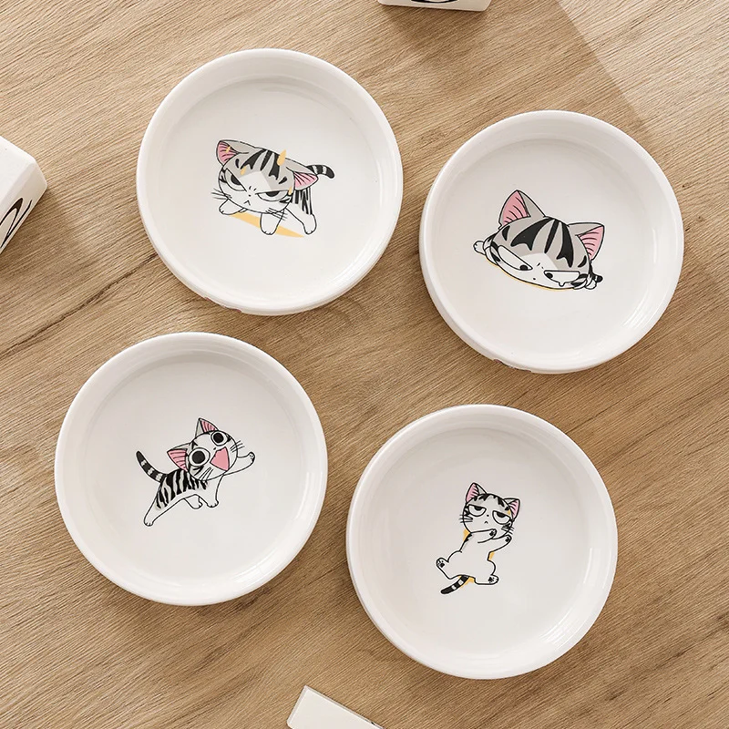 

Cat accessories Pet Supplies Are Simple Ceramic Printed Cats Eat And Drink In Bowls That Are Easy To Clean And Convenient To Eat