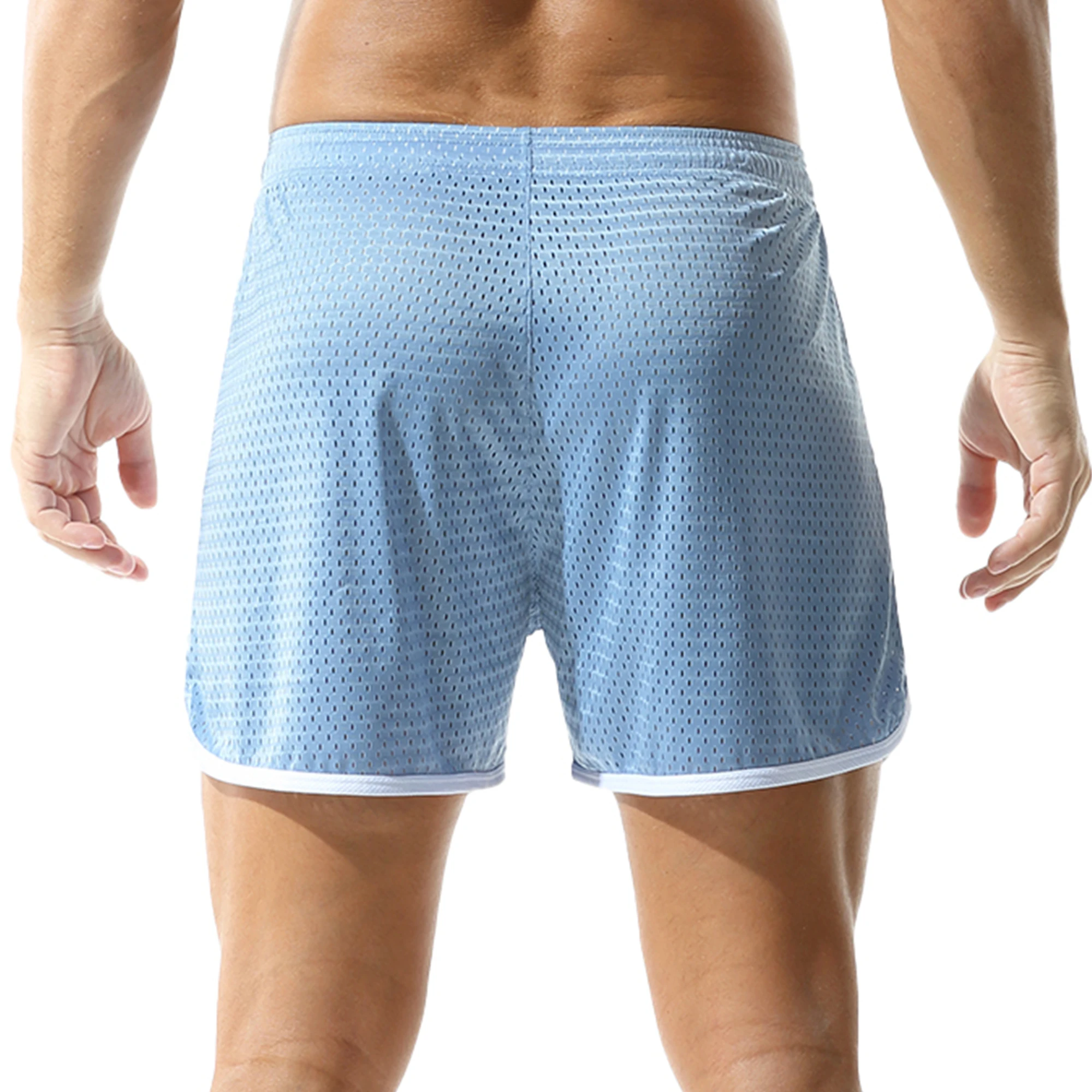 

New Men's Solid Color Breathable Mesh Sports Training Casual Shorts Fashionable Loose Comfortable Home Shorts Gym Club Clothing