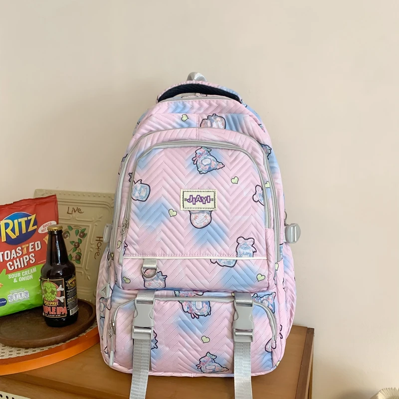 

Hot Selling Girl Backpack 2024 New Nylon Fabric Cute Style Girl Backpack High-quality Versatile School Commuting Bag 소녀 책가방