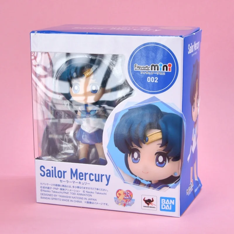 

Bandai Оригинальная 9 см Figuarts mini 쾌ー Makanan sia فاitve Фигурка Сейлор Мун Игрушки Для Детей Подарок Коллекционная Модель Украшения