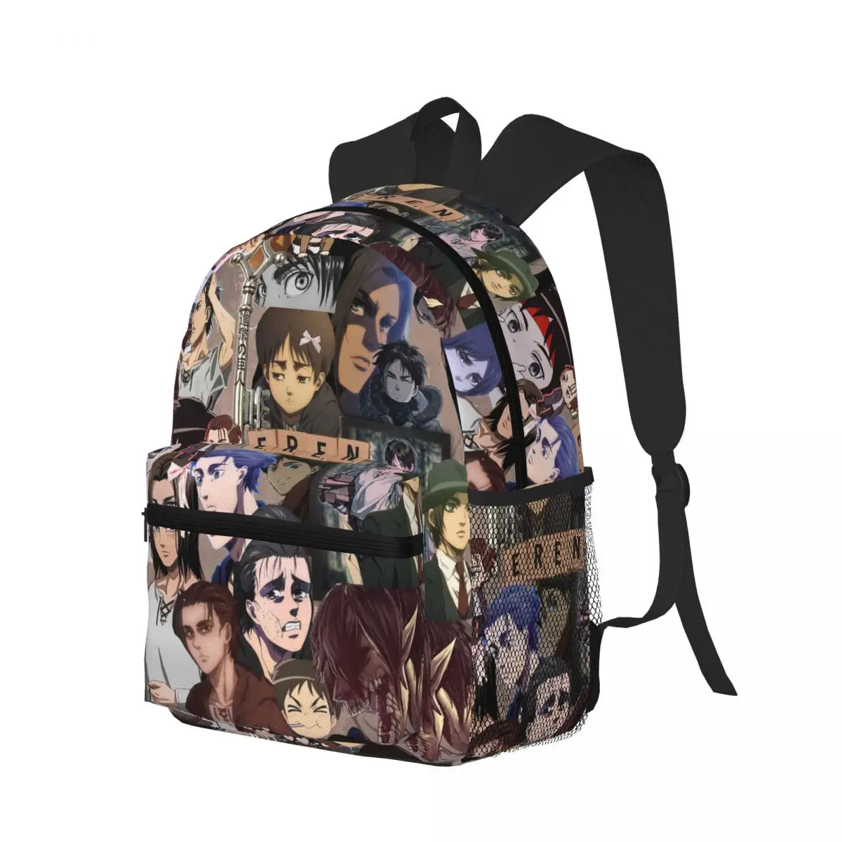 Anime ataque em titã eren jaeger estudante mochila saco de escola caminhadas viagem daypack para meninos meninas moda bookbag sacos ombro