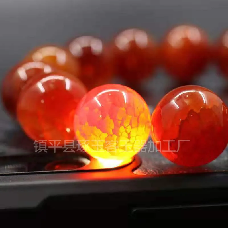 New Natural Red Agate Dragon Scale Pattern Bracelet Dragon Linfeng Blood Agate Dragon Pattern Bracelet Necklace Jade Jewelry