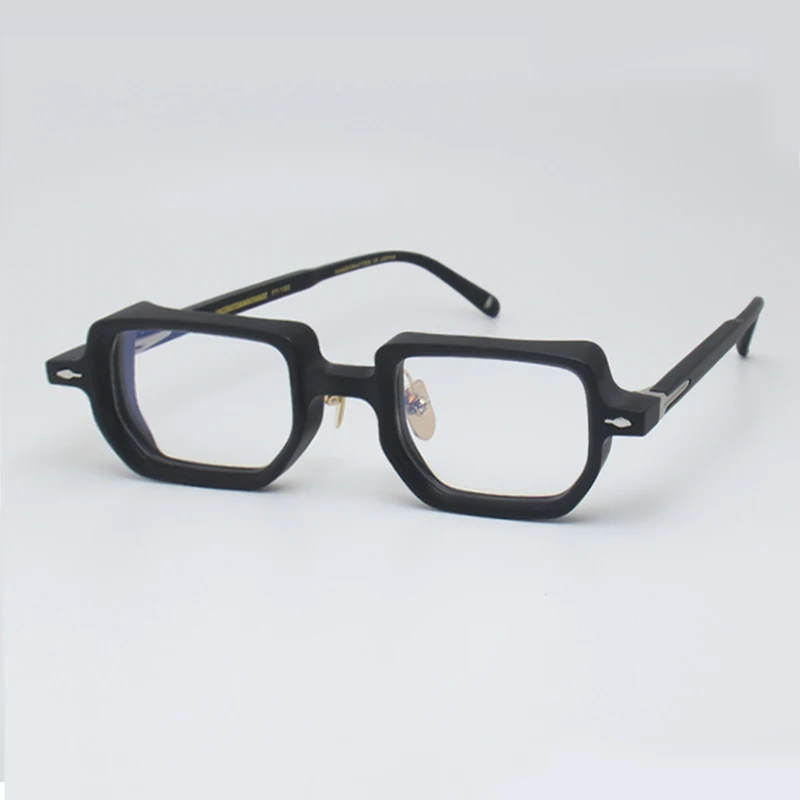 

European and American Retro Acetate Glasses for Men and Women, High-Quality Square Myopia Frames Can Be Equipped with Prescription Lenses