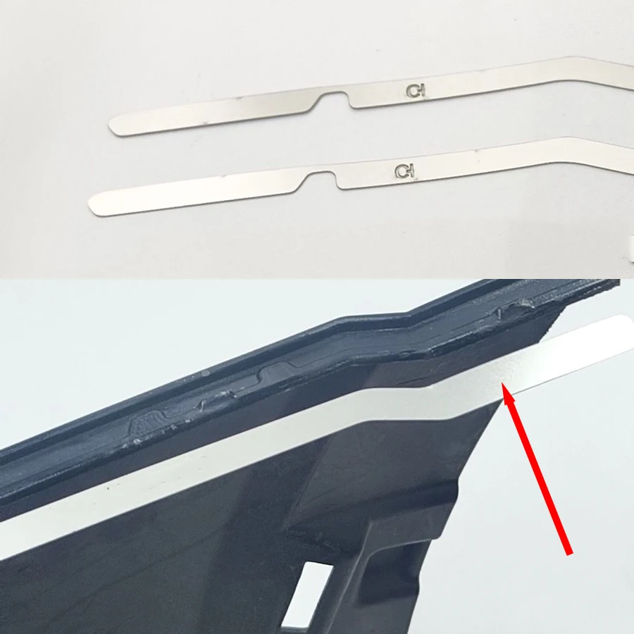 Wooeight 2Pcs Broken Reinforced Stainless Steel Metal Bracket For Toyota Highlander 2015-2019 Front Bumper Repair Plate Buckle