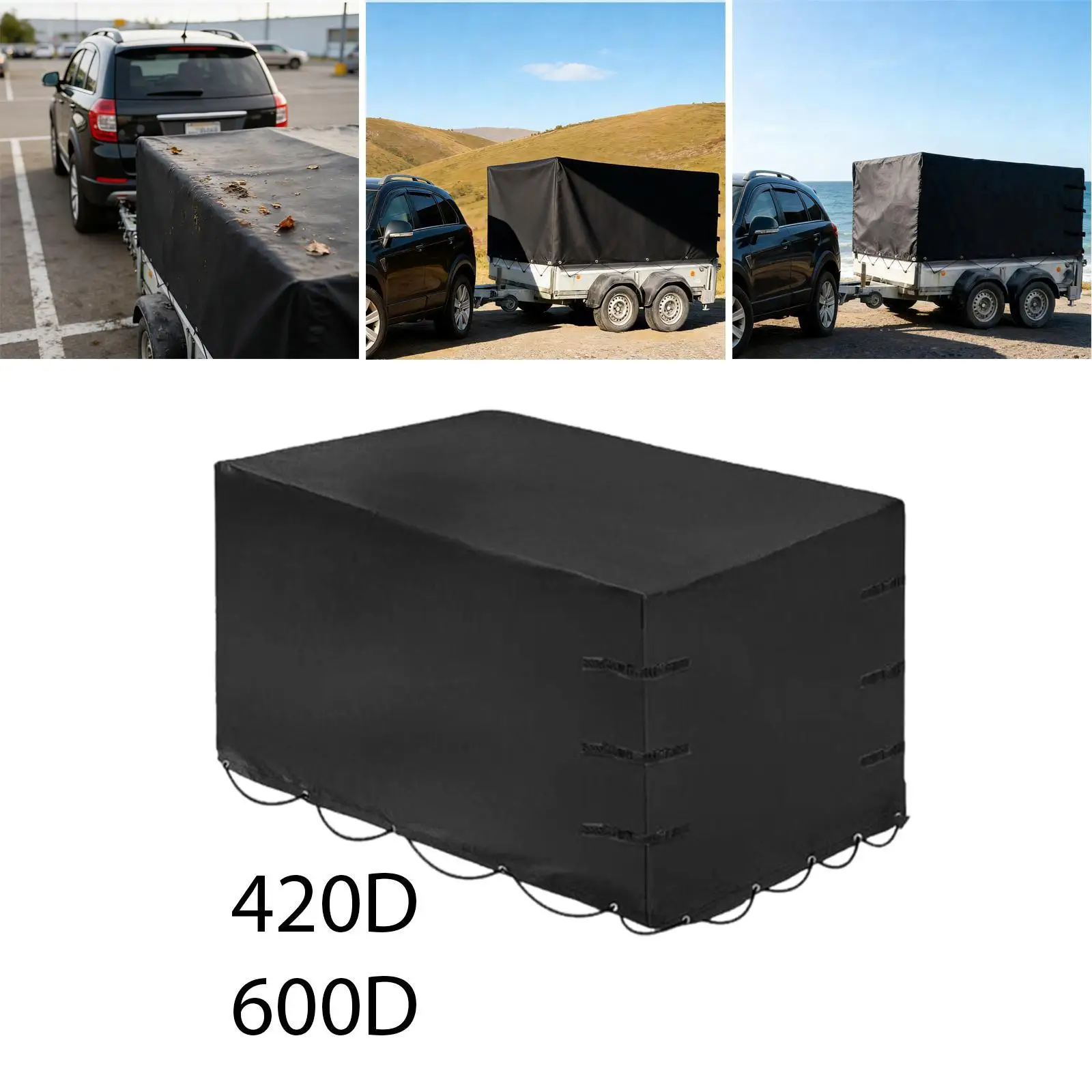 

Foldable RV Campers Cover Protective Camping Shield Travel Trailer Cover