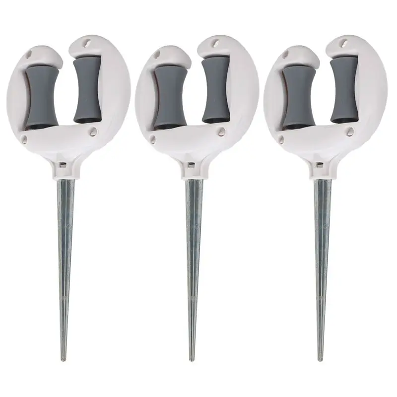 THIVN-Garden Hose Guide Nail Top Roller Soft Water Pipe Positioning Pointed Lawn Hose Guide Spike Holder