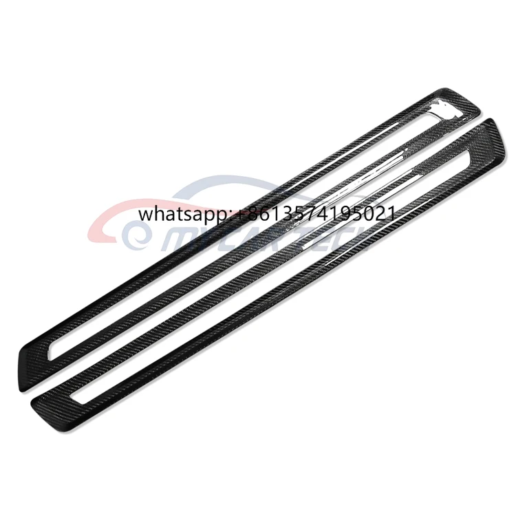 

For 4 Series G22 Coupe G23 Convertible G26 Gran Coupe 2021-2023 Carbon Fiber Car Door Scuff Plate