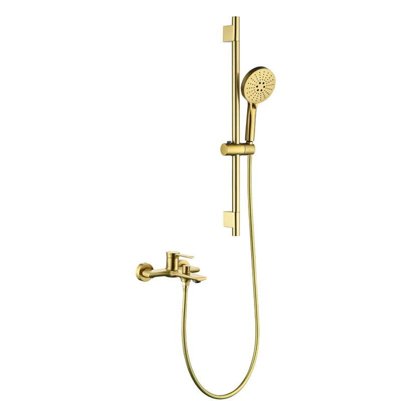 Shower set Hotel engineering simple pressurized shower lifting rod faucet set