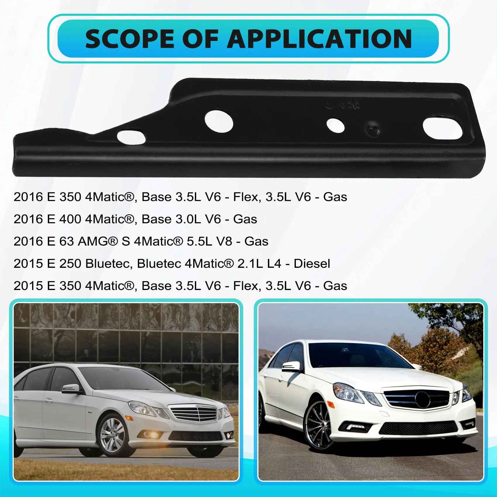 

A58X-Бемпер Кронштейн крепления лицевой планки для E250 E350 E400 E550 2128810106 2128810206