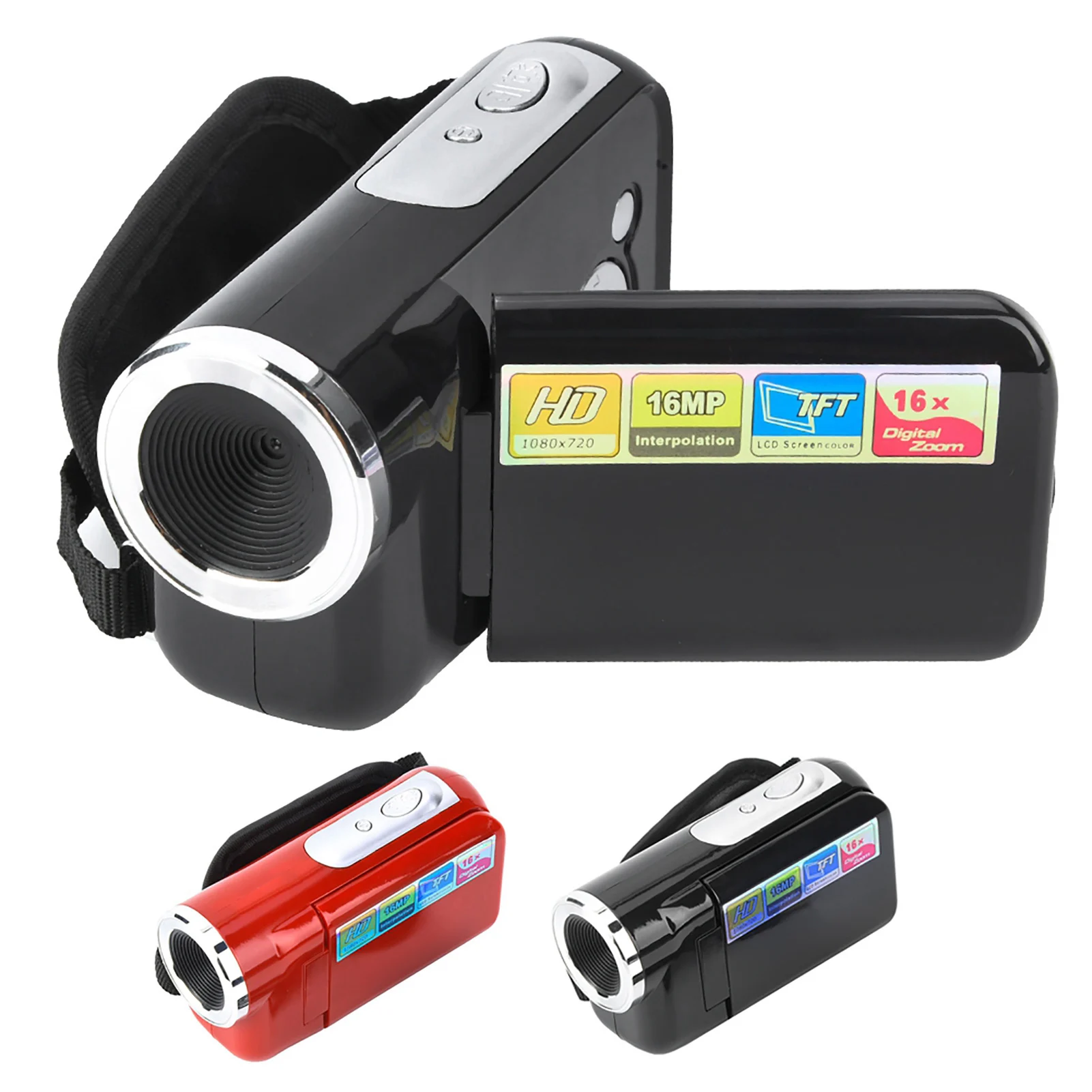 Cámara de vídeo digital portátil para niños cámara de vídeo digital HD videocámara con pantalla LCD videocámara grabadora