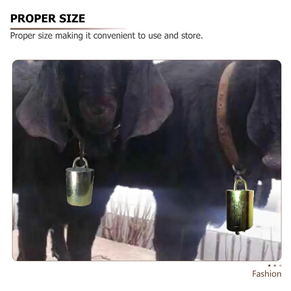 

4 Pcs Cow Bell Galvanized Vintage Bells Animals Cattle Goat for Sheep Pendant Crafts