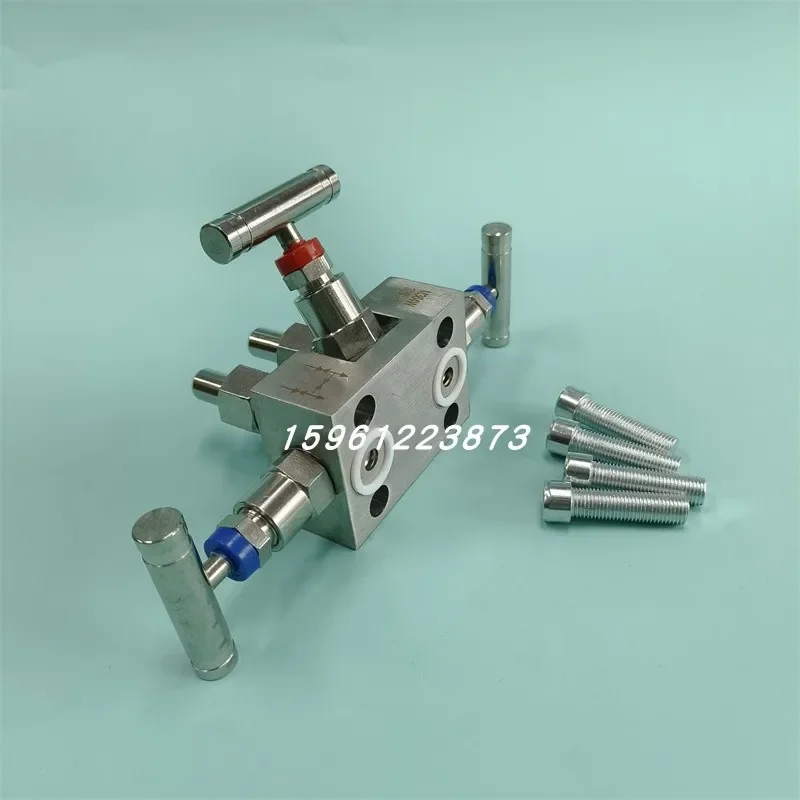 Stainless Steel SF-2B M364W Integrated Three-Valve Manifold Rosemount SS304 Pressure Instrument Needle Valve Manifold