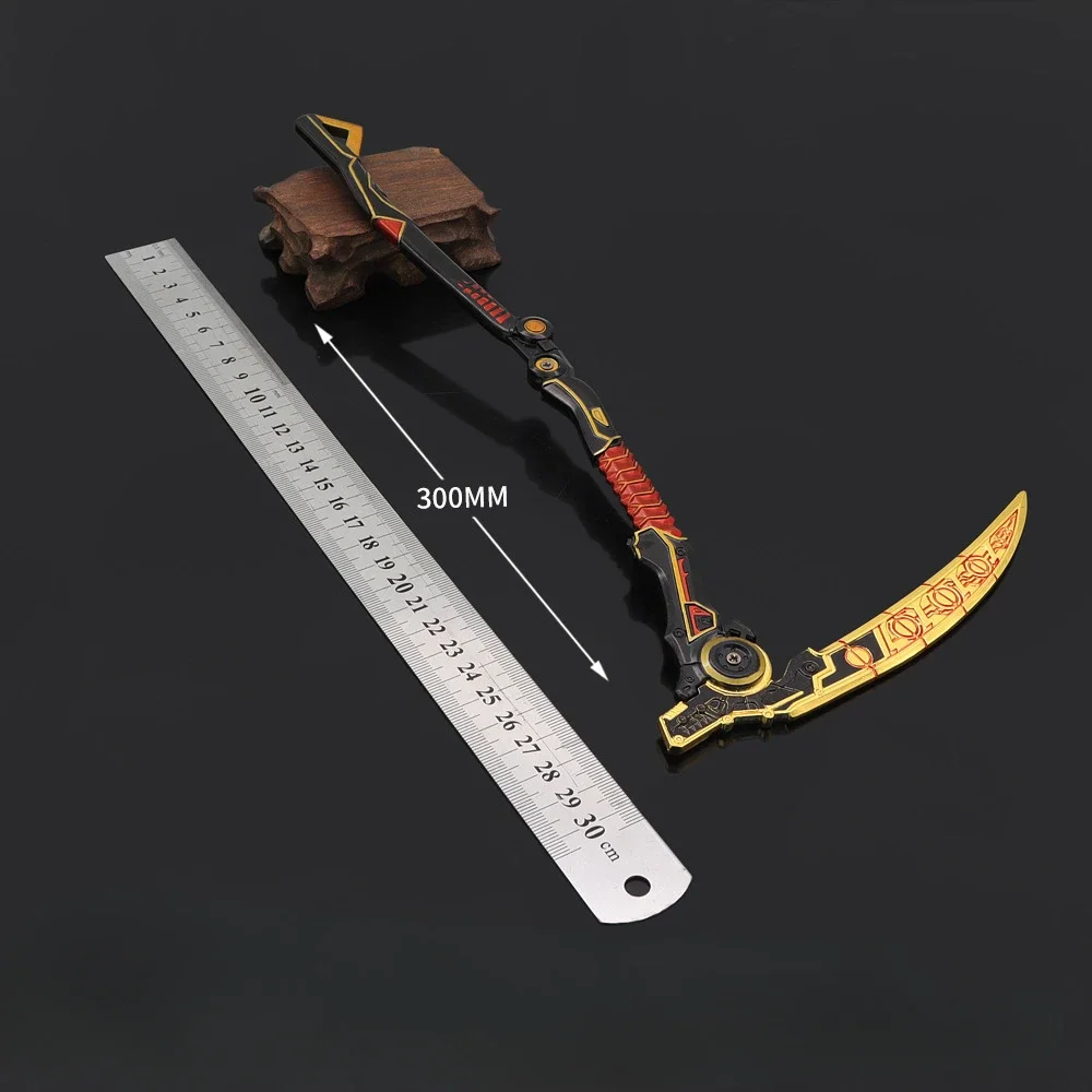 APEX Game Peripheral Undead Heirloom hoz modelo plegable desmontable arma Prop modelo 30CM Cosplay Game Sword Toys Martial Art