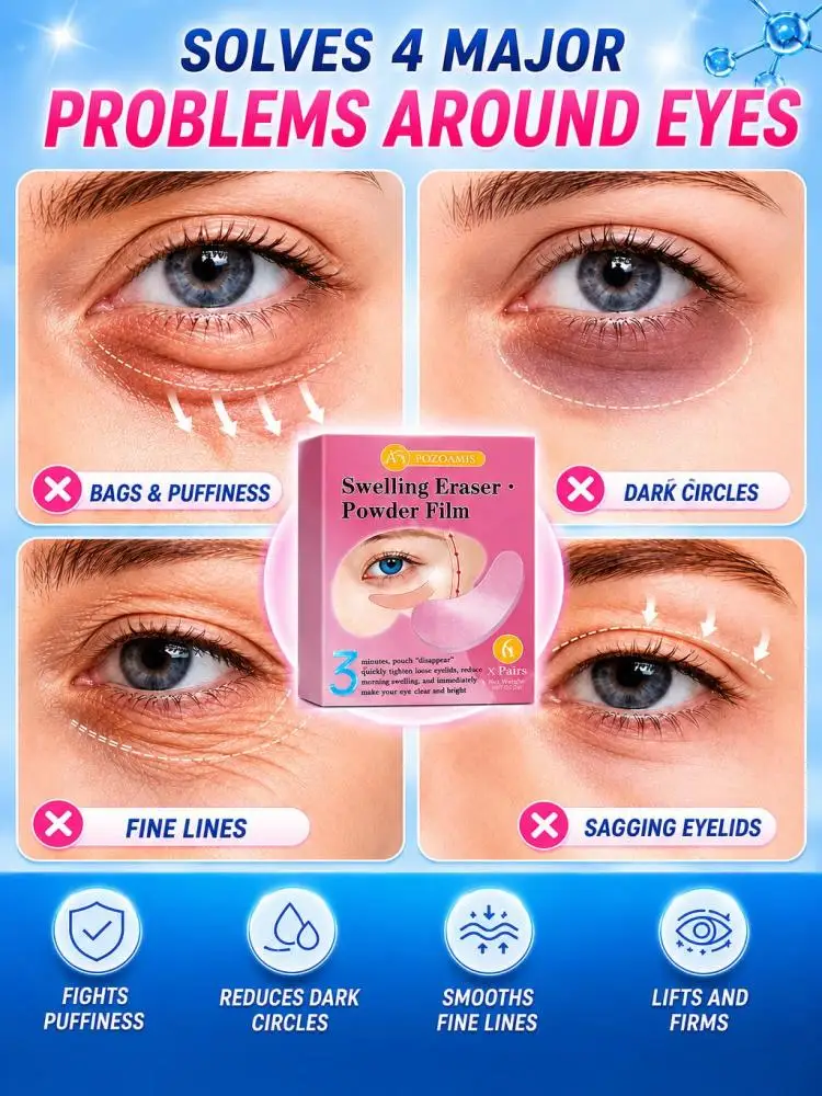 Pink Eye Mask Patches for Under Eyes, Refreshing Hydrating Eye Care, Minimize The Look of Eye Bags & Morning Puffiness, Tighten Eye Skin Appearance, Nourish Eye Area