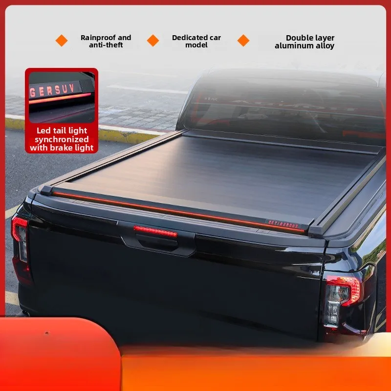 Pickup electric tailbox roller shutter cover with LED taillight, suitable for F150