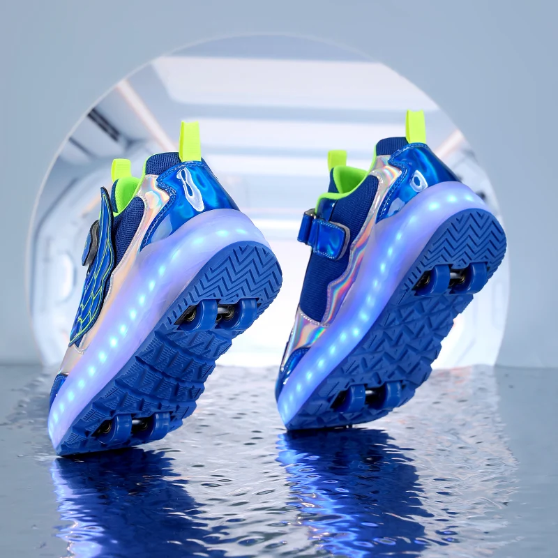 

Невидимые роликовые кроссовки на 4 колеса для мальчиков (2025 новых): Heelys — спортивные коньки для девочек и детей для студентов