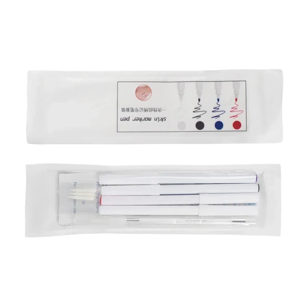 

Eyebrow Skin Marker Pen Set Tattoo Skin Marker Measure Measuring Ruler Set Microblading Pen Tools Surgical Skin Marker Pen Set