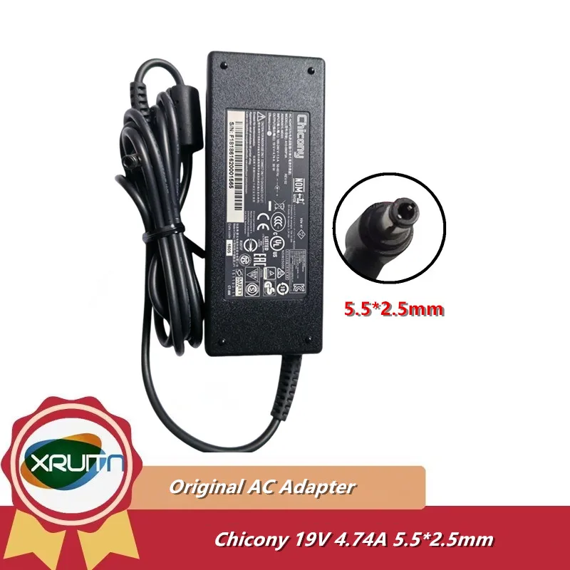 

A10-090P3A Адаптер переменного тока Chicony 19 В 4,74 А 90 Вт для ноутбука MSI PS42 Wind U100X U90 U90X A15-090P1A Блок питания A090A029H PA-1700-03