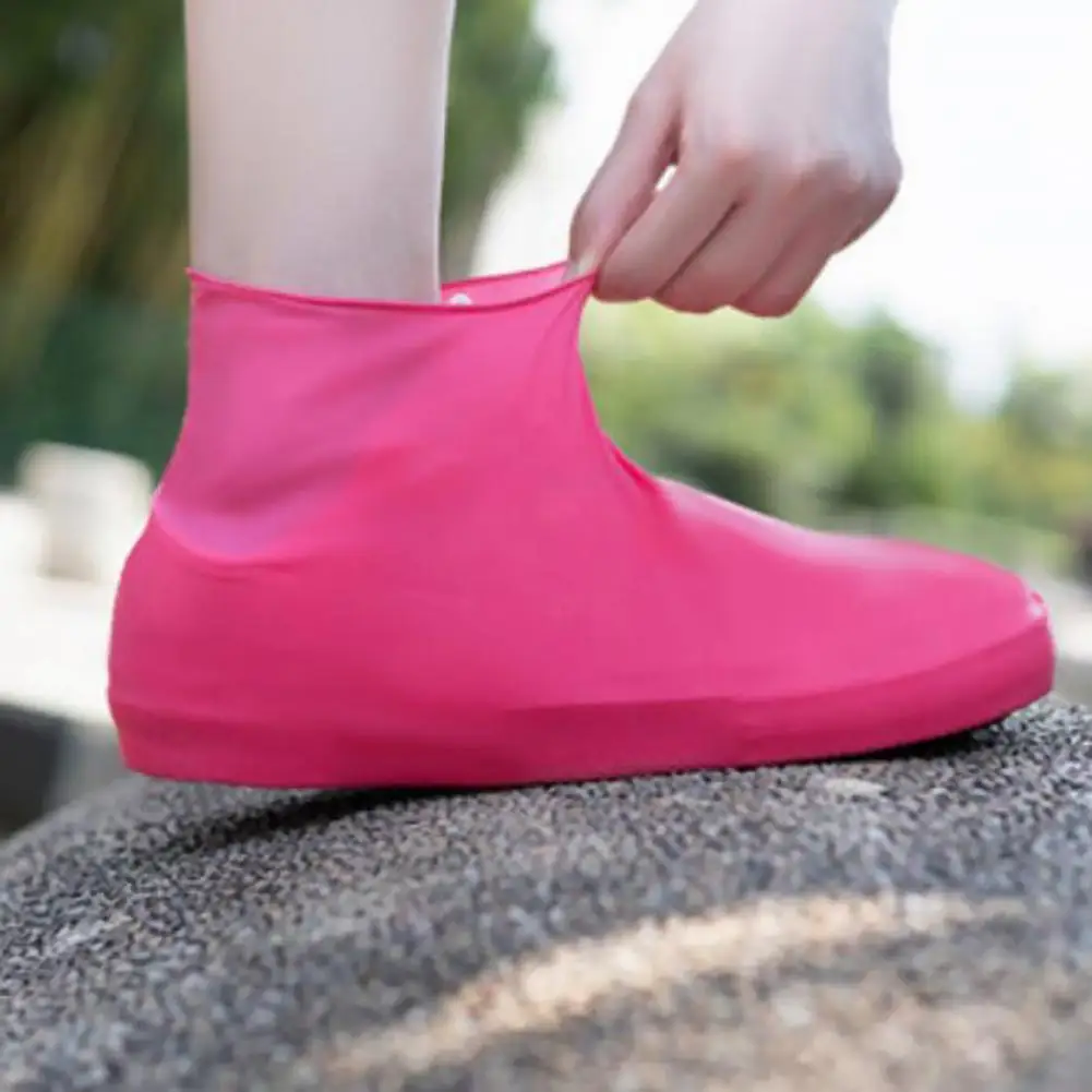 Shoe Covers Rain Boots Waterproof Silicone Unisex Shoes Protectors Waterproof Non-Slip Shoe Covers Reusable Outdoor Rainy Boots