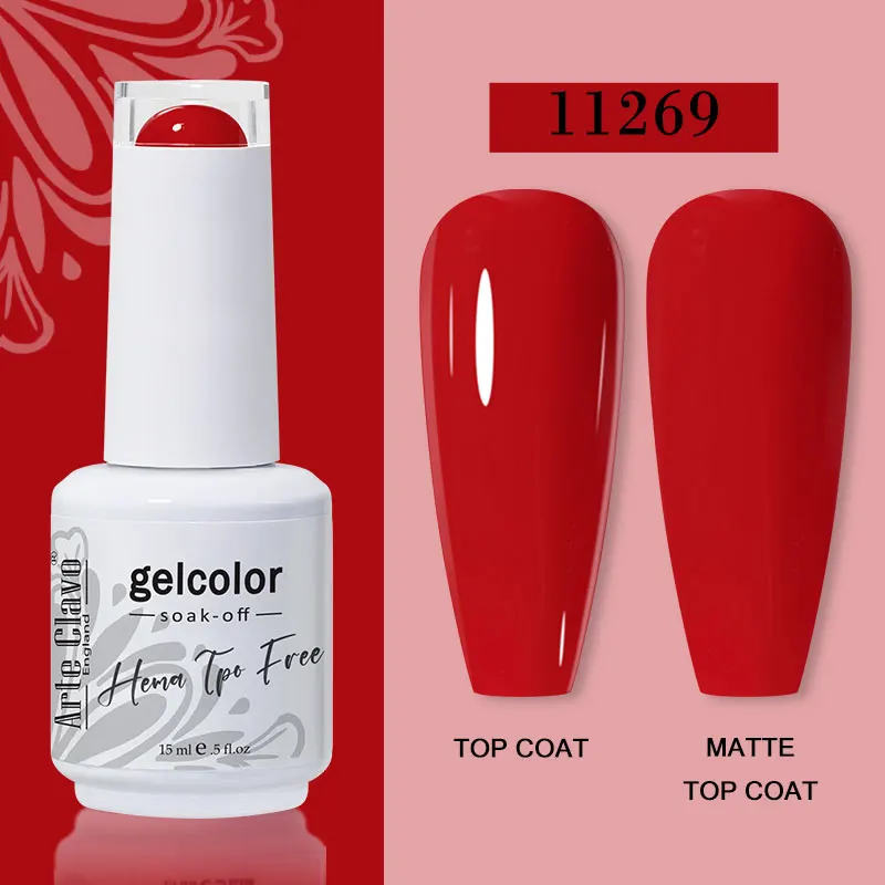 Arte Clavo Red Series Nagellak Feestkleuren Gelvernis Alles voor nagels Losweken UV LED Semi-permanente Nail Art Remover Gel