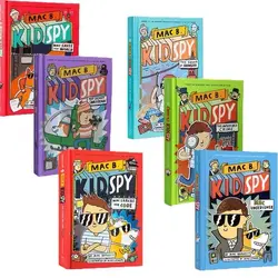 Juego de 6 libros de cuentos en inglés de alta calidad para niños, Mac B, detective de tapa dura Spy adventure, libros extraescolares de pensamiento