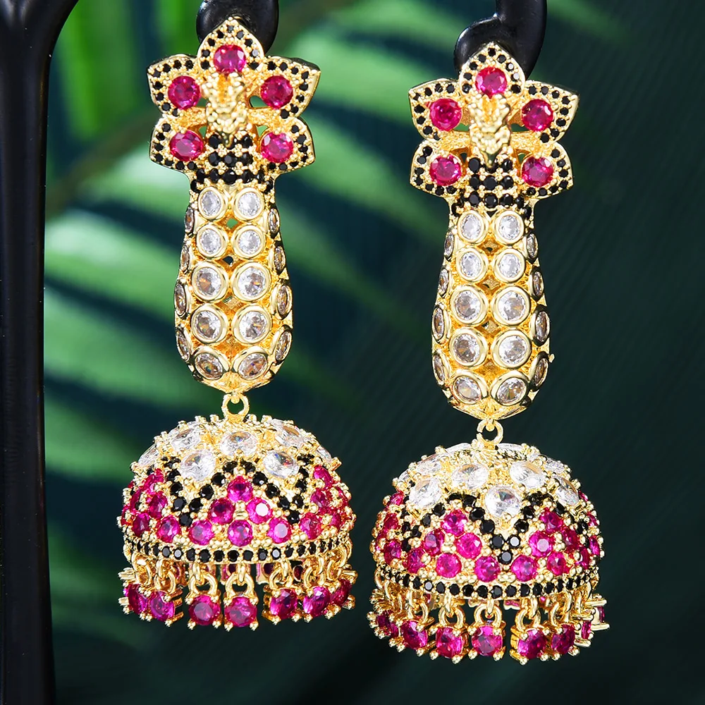 

Missvikki New Luxury Gorgeous Charm Long Earrings For Women Wedding Party Shiny Full CZ Earrings Fashion Jewelry High Quality