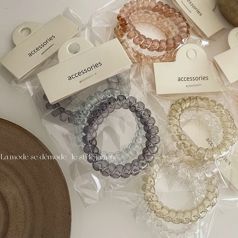 Hohe-qualität telefon linie haar ring kopf seil sommer anzug kopfschmuck gummiband gebunden haar hohe pferdeschwanz hairaccessories weibliche