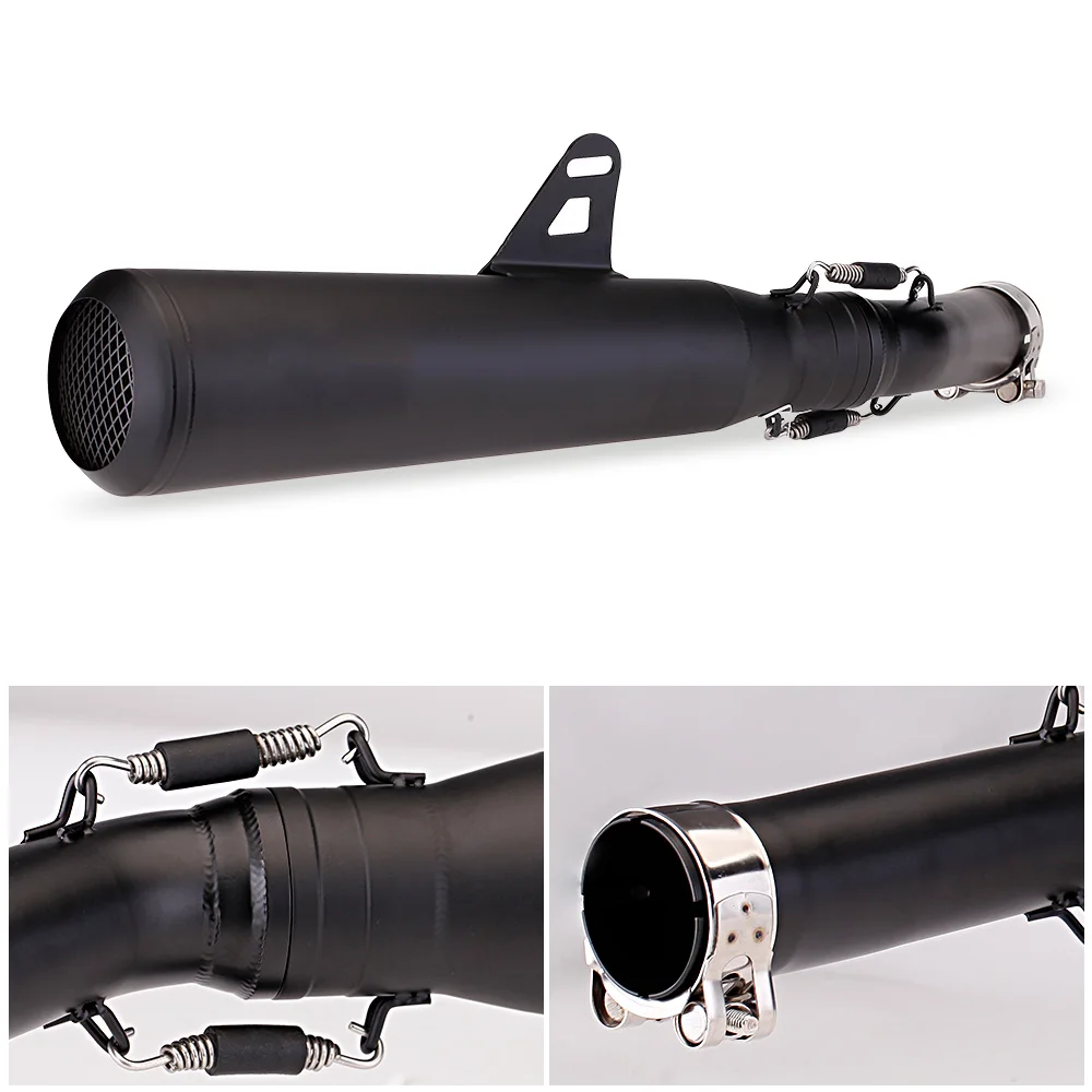 دراجة نارية الفولاذ المقاوم للصدأ الخمار ماسورة العادم الفارس الأسود لهوندا المتمردين 1100 500 CMX500 2017 2018 2019 2021 #5