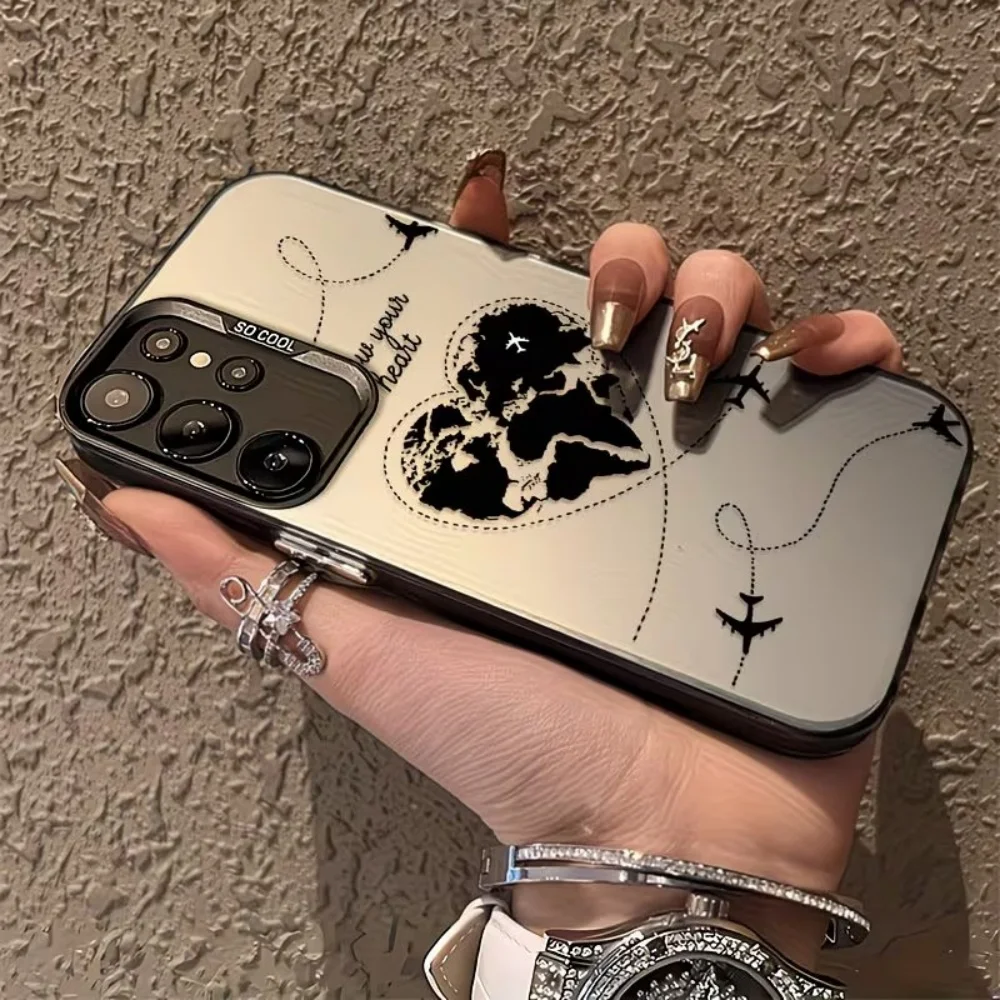 Aircraft Flight Trajectory Phone Case For Samsung Galaxy A73 A72 A71 A56 A55 A54 A53 A51 A36 A35 A34 A52 A50 A30 S 4G 5G Cover view 4