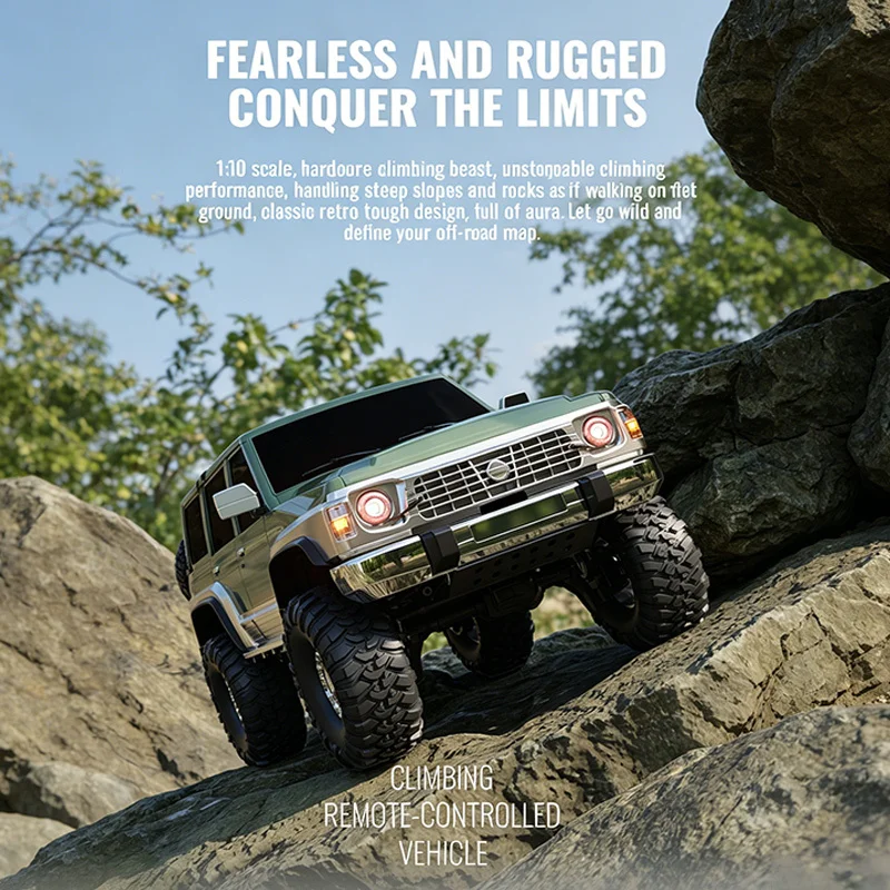 SGL Y60 1:10 RC Climbing Car 4WD Electric Simulation Remote Control Car AI Bluetooth Remote Control APP Linked Car Light SG1007