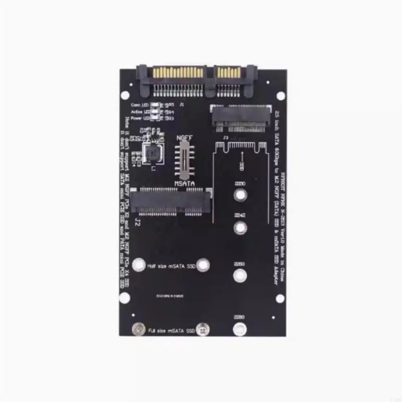 T3EE SATA3 to M.2 NGFFs MSATA Converters Card M.2 SATA3 Adapter Board for PC and Laptop