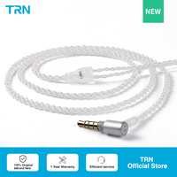 TRN A7 Cable Silver Plated Cable HIFI Earphone MMCX/2Pin Connector Use For TRN V10/V20/V60 V90 TRN VX PROTA1 MT1 For KZ