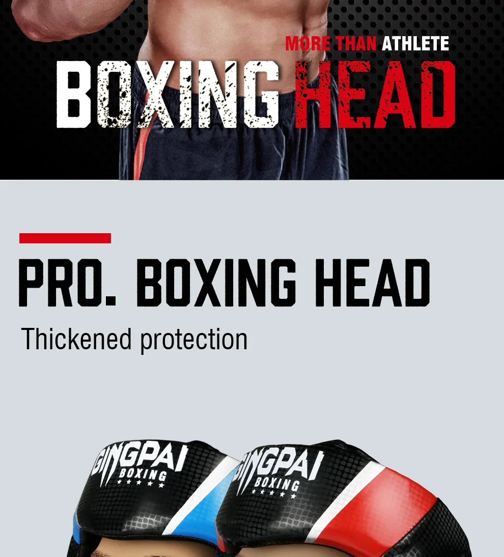 Boxkopfschutz für Männer und Frauen Muay Thai MMA Kickboxen Sicherheits-Kopfschutz Sparring Geschlossener Typ Kopfschutz mit Vollgesichtsabdeckung – Detail 2