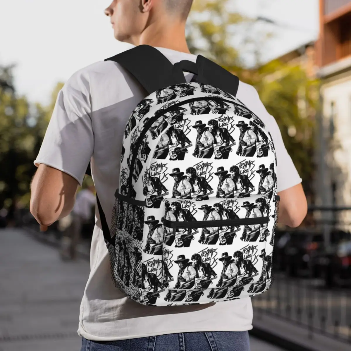 Music Bruce Springsteen 1 Backpack Daypack Large Capacity Children BookBag School Bag Shoulder Bags for Men Women