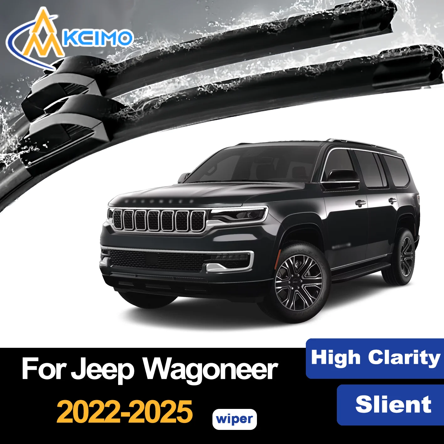 

Front Wiper Blades for Jeep Wagoneer WS 2022-2025 2022 2023 2024 2025 Premium Car Windscreen Windshield Window Wiper Accessories