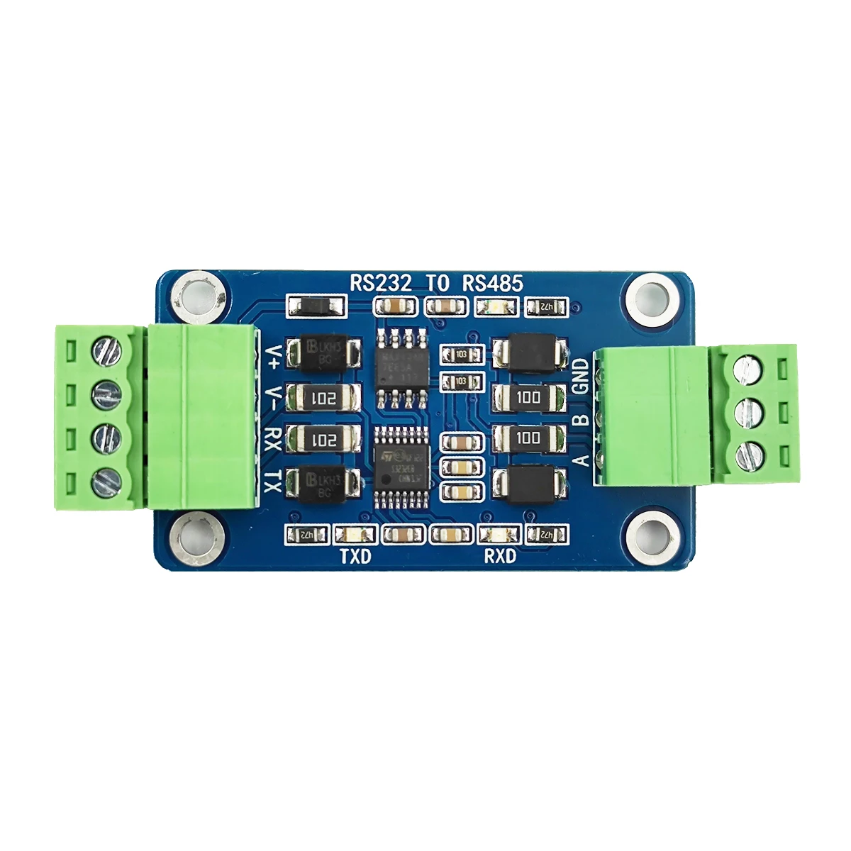 Industrial RS232 to RS485 module Serial port debugging assistant Serial port conversion module 3.3V or 5V power supply