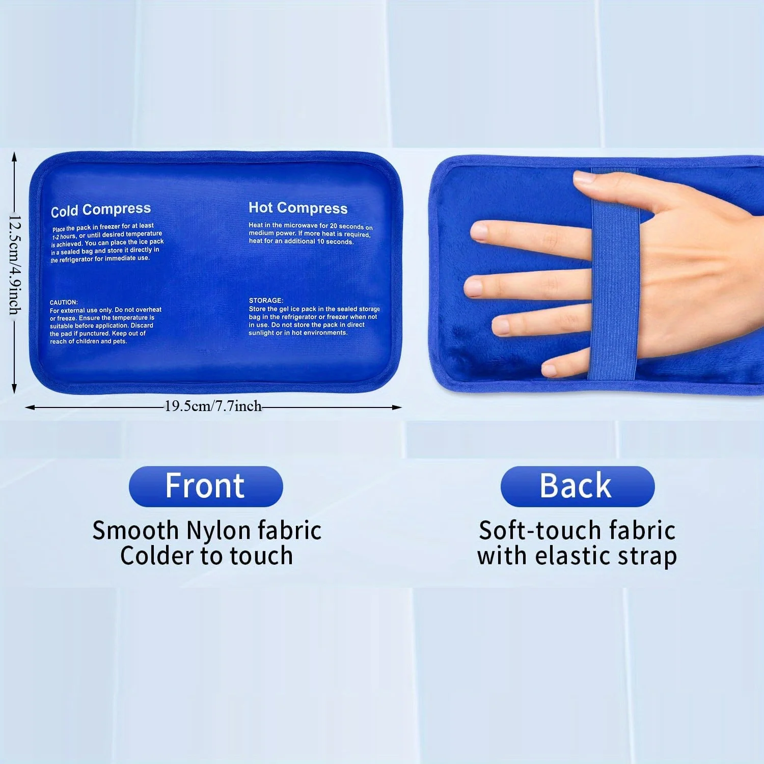 Ice Packs for Injuries Hot Cold Gel Ice Pack Large Reusable Ice Packs for Shoulder Legs Knee Back Hip Aches Injury Muscle Pain view 4