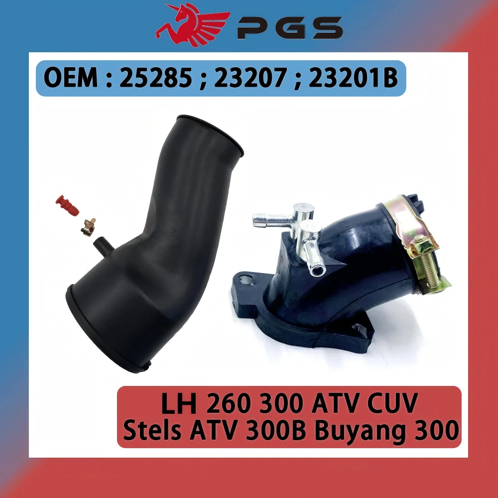 Original Europe Version Jiont Carburetor Intake Manifold and Air Cleaner Joint For Linhai 260 300cc 23201B 23207 25285 ATV Quad