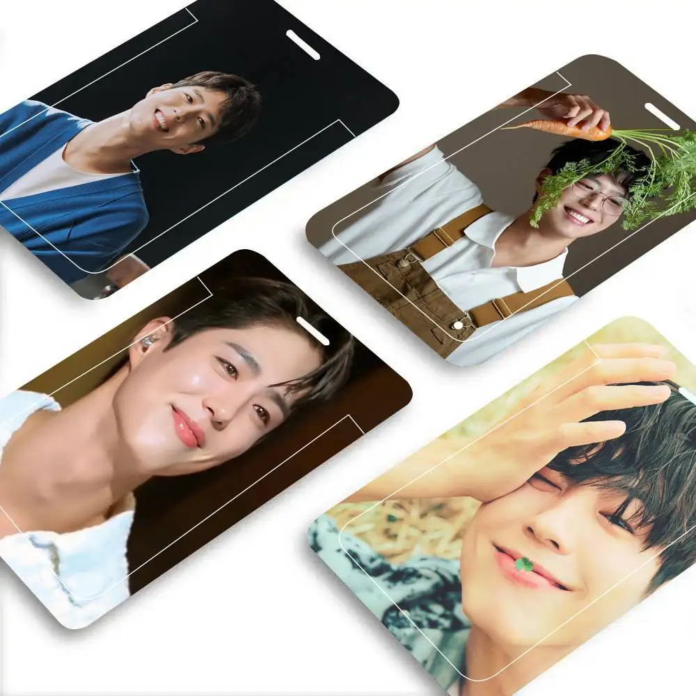 South Korean Actor Park Bo Gum Black Lanyard Card Holders Student Meal Cards And Campus Ids School