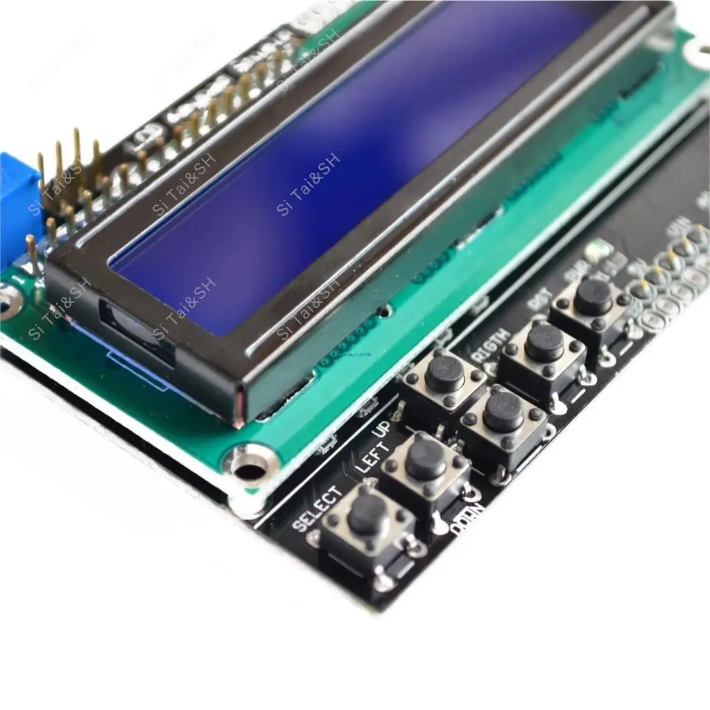 LCD 키패드 실드 LCD 1602 모듈 디스플레이, ATMEGA328, ATMEGA2560, 라즈베리 파이 UNO 블루 스크린, LCD1602