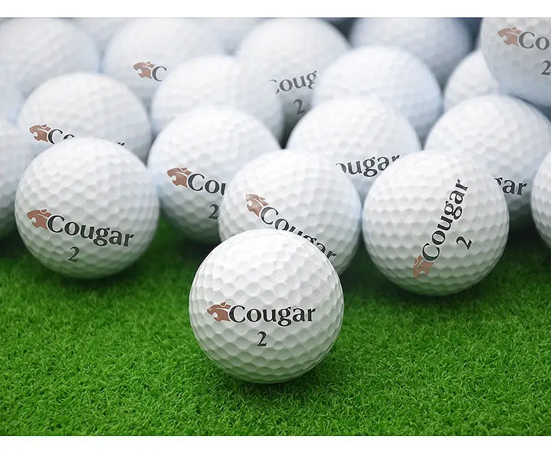 新品のcougar-2層プレミアムゴルフボール20個。練習、競技、距離打ち、ストレートショット、ゴルフデザインに最適。