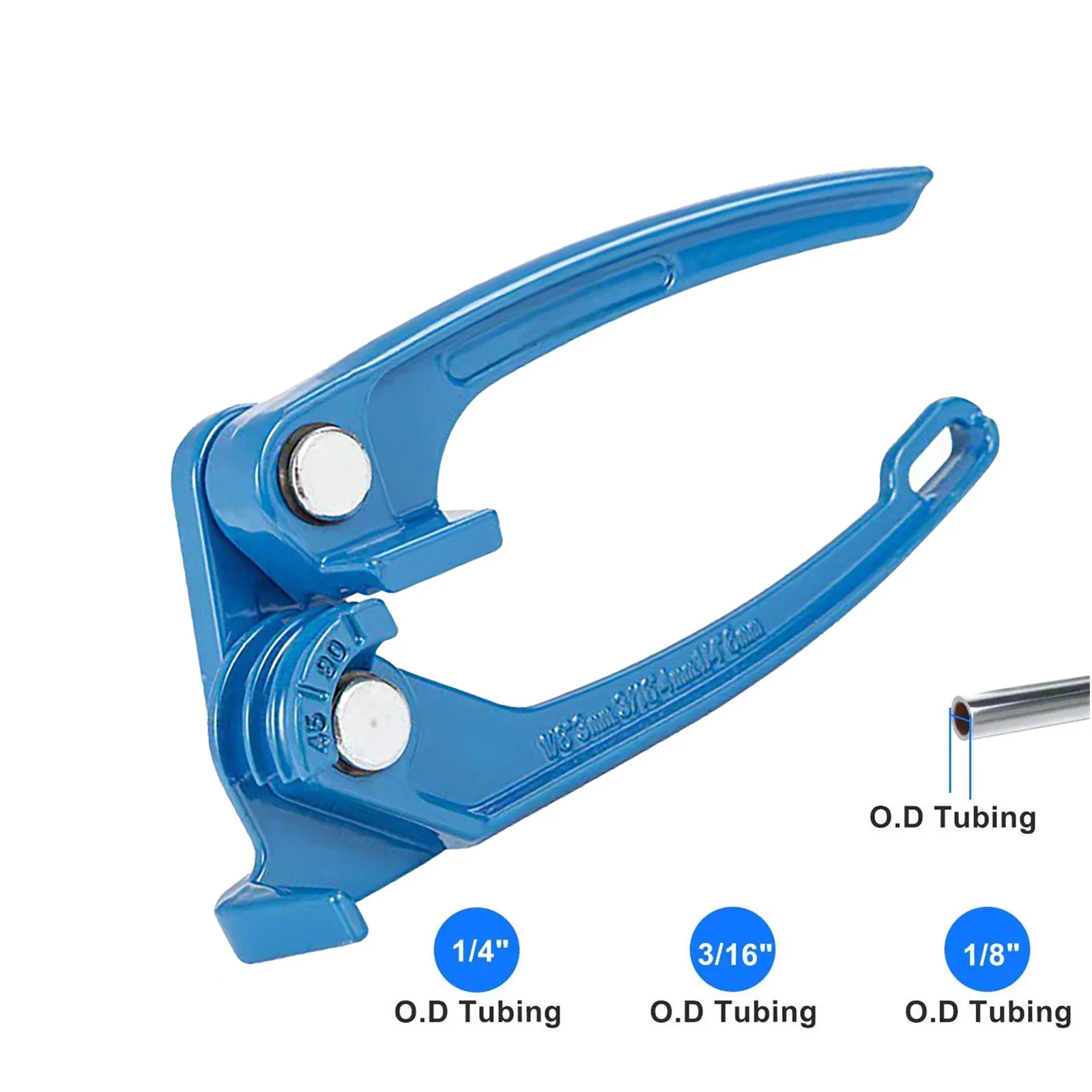 1Pc 3-in-1 1/8-inch 3/16-inch 1/4-inch Tube Bender Tubing Fuel Brake AC Refrigerant Line Bending Tool