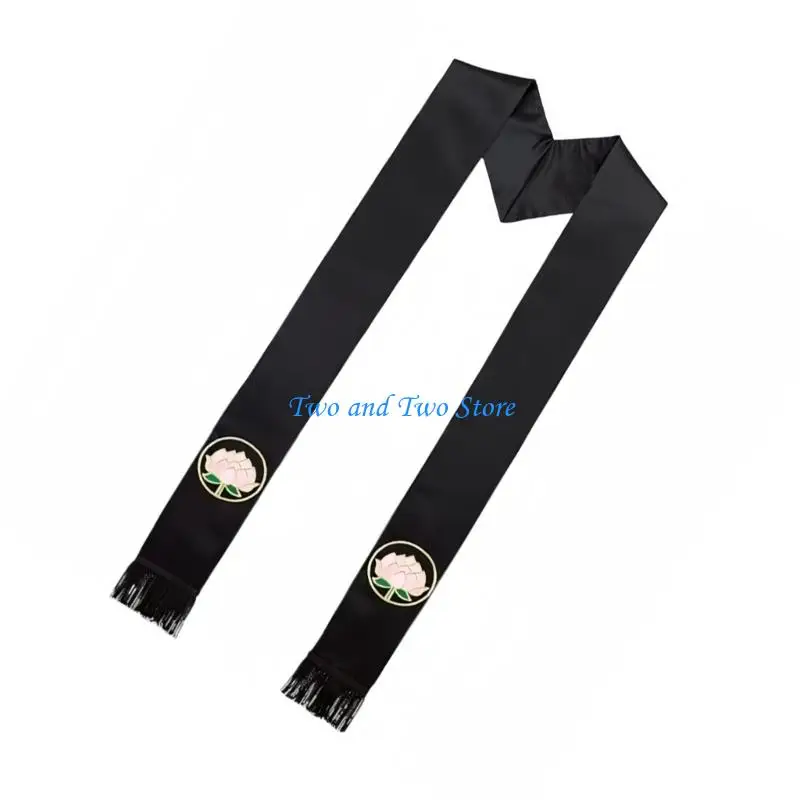 HX6F Flat Cut Lightweight Scarf Stole For Ministers Stylish For Formal Gatherings