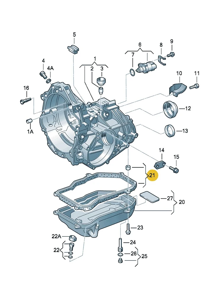 BOICY Transmission Oil Pan Gasket for VW Passat Audi A4 A6/Avant A80 A90 Alhambra 01N321370 01N321371 01N 321 370