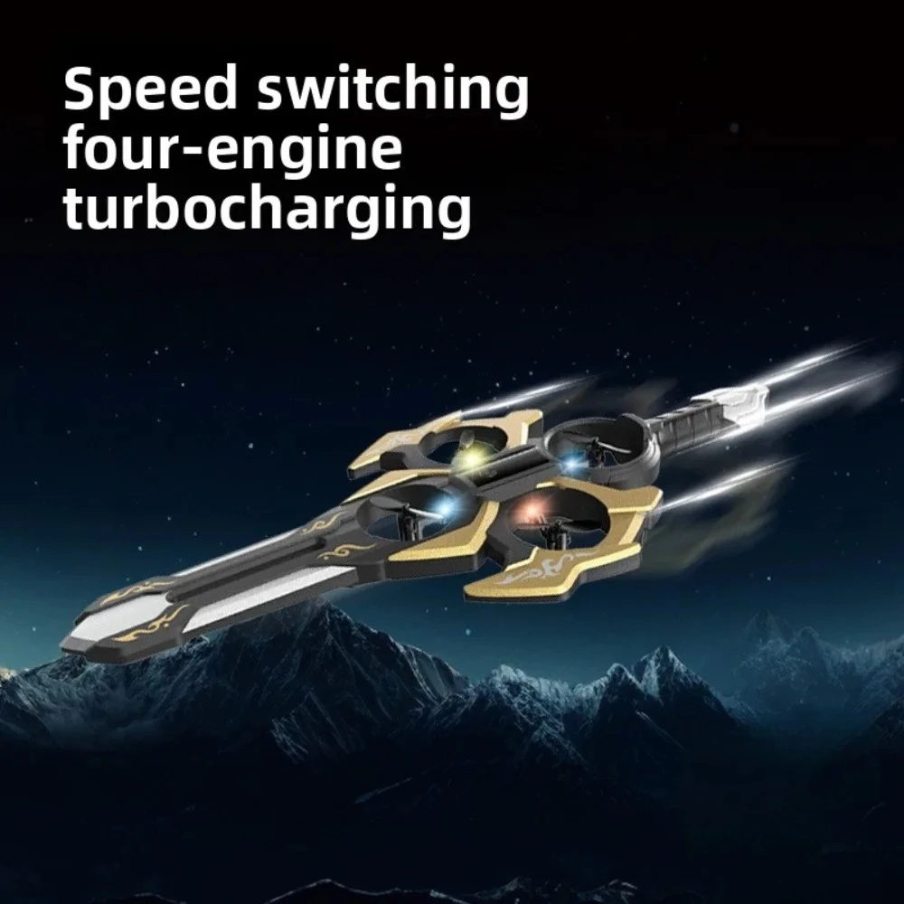 Sword Flying RC Remote Control Flying Sword Toy for Boys Girls Magic Air Hovercraft Birthday Gift