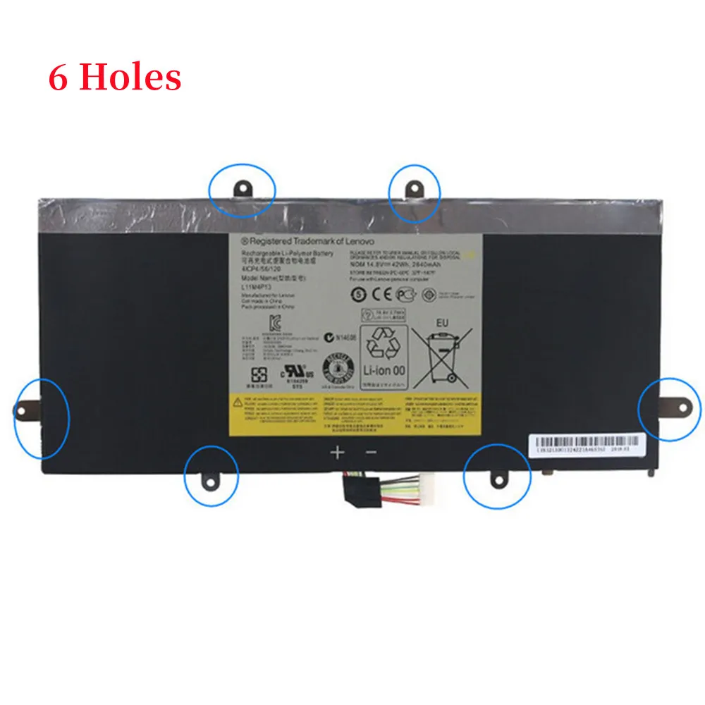 14.8V 42WH L11M4P13 4ICP4/56/120 4ICP4/56/126 Bateria Do Portátil Para Lenovo IdeaPad Yoga 11 11S 11S-IFI 11-ITH 11-TTH Ultrabook