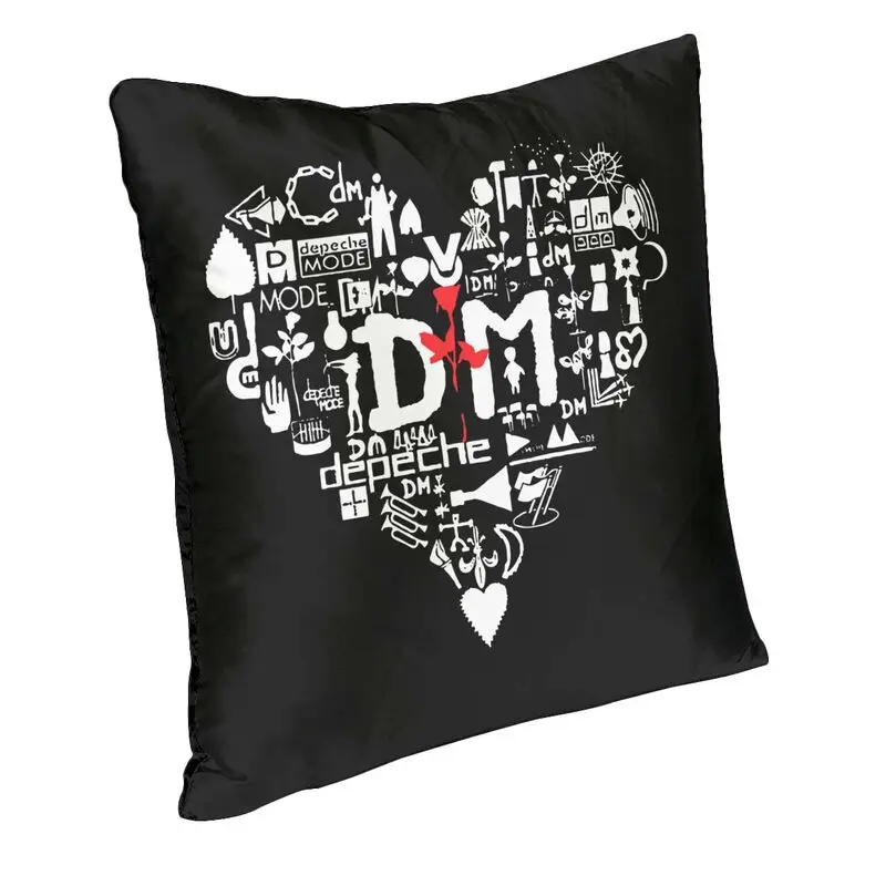 Luxury Heavy Metal Rock Band Depeche Cool Mode Cushion Cover 45x45cm Soft Pillow Case for Car Square Pillowcase Home Decorative