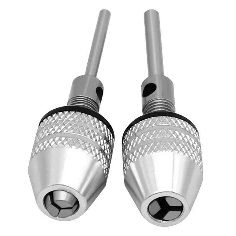

2.35mm/3mm Keyless Drill Chuck Aluminum Alloy Electric Drill Bits Chuck Converter Hex Shank Three Jaw Chuck Mini Clamp 0.3-3.4mm