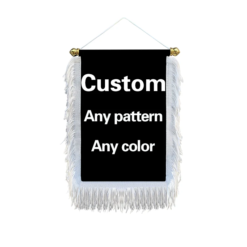 EOODLOVE custom hanging flags with any pattern indoor and outdoor celebration flags