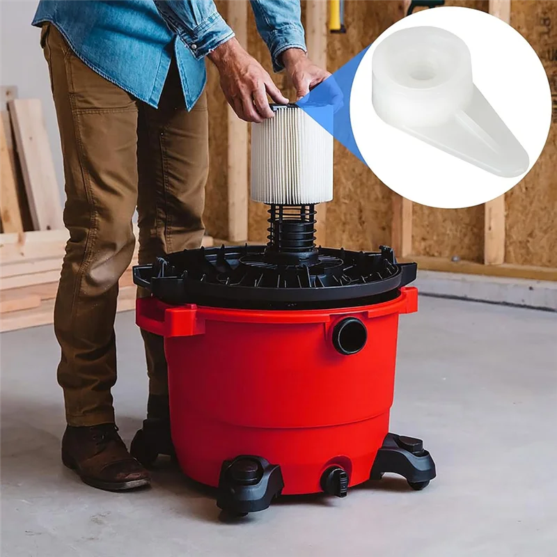 AAAN-Shop Vac استبدال صامولة الفلتر 73316 (6 قطع) لـ Rid Gid VF4000، ملحقات المكنسة الكهربائية الرطبة والجافة للرجال